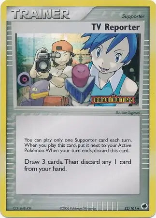 EX Dragon Frontiers TV Reporter #82/101 reverse holo
